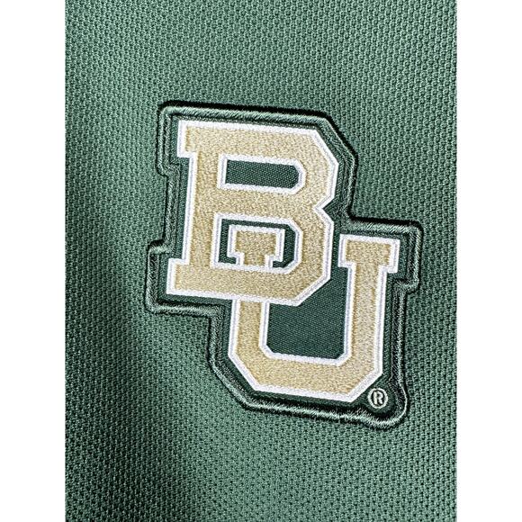 Nike Baylor‎ Bears Sideline Polo Shirt Green Gold 34418X-BX1 Mens Large NCAA EUC - Picture 3 of 8
